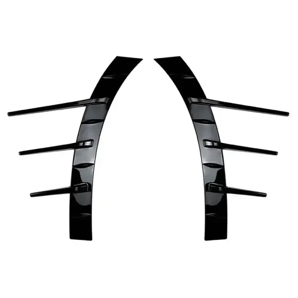 Rear Bumper Lip Splitter Skirts Flag Spoiler Zst-437 Gb Glossy Black CC-4269 Compatible With Mercedes C Class W206 2022+ Amg C63 C43