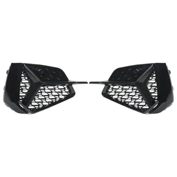 S Line Bumper Fog Lamp Grill Frame Cover Black CC-3253 Compatible With Audi A3 2020+