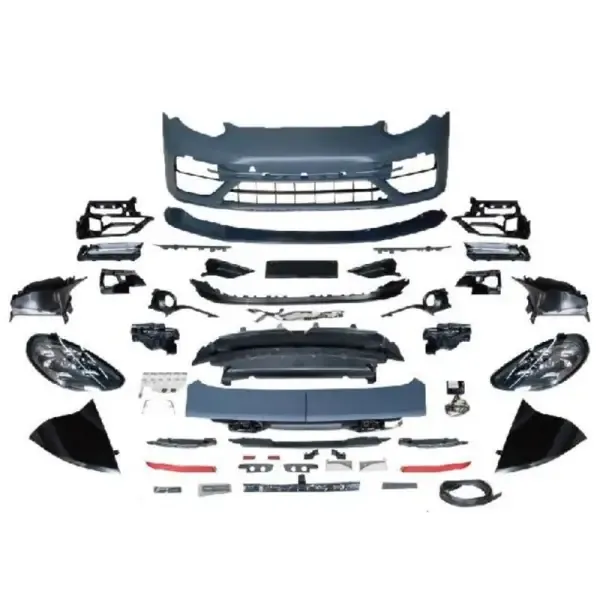 Upgrade Facelift Bumper Bodykit Conver To 971.2 2021-2023 Front CC-5601 Compatible With Porsche Panamera 970.2 2014-2016
