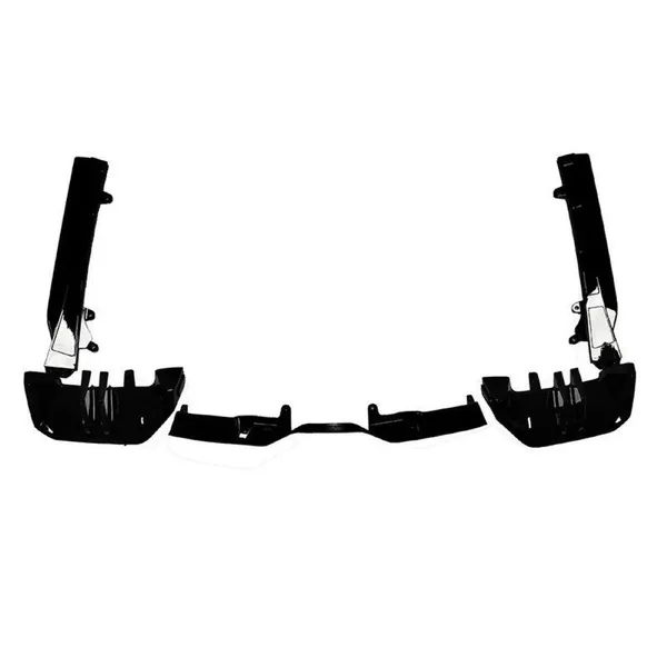 M Performance M Sports Mt Mp M5 Rear After Bumper Lip Splitter Skirts Diffuser Glossy Black G60-013/014 Gb Gc CC-9306 Compatible With Bmw 5 Series G60 2024+