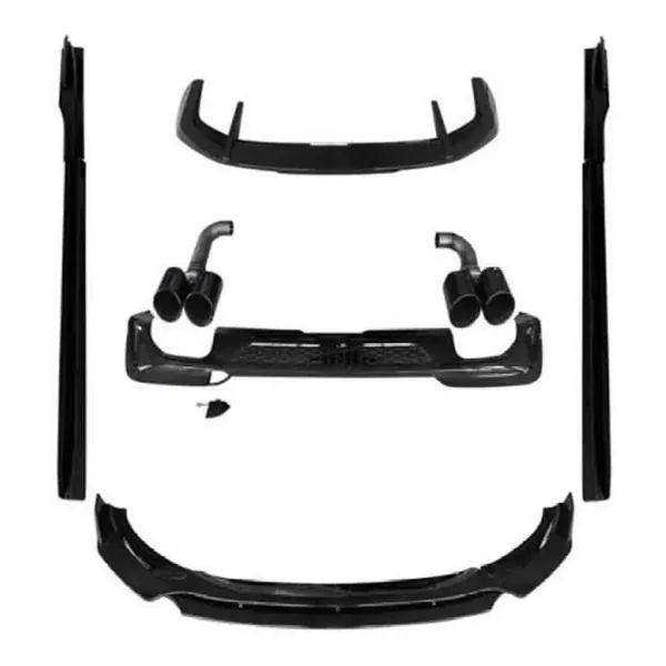 M Sport Mp M Performance Bumper Upgrade Convert To M Sport X3m Aero Black Samurai Bodykit Diffuser Exhaust Tip Pipe G01/08-015 Gc CC-9325 Compatible With Bmw X3 G01 2018-2021