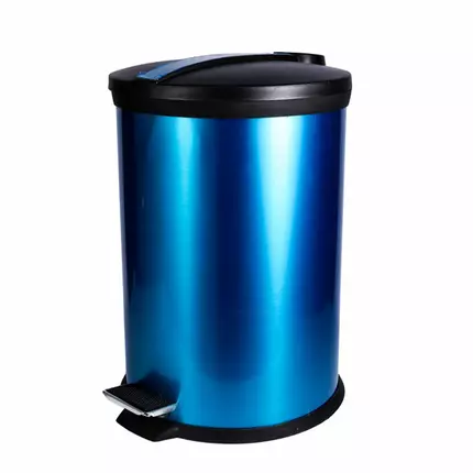 Nadstar1 Dustbin Pedal Steel 20 Liter Blue B09-20LP Offer Product with Dent