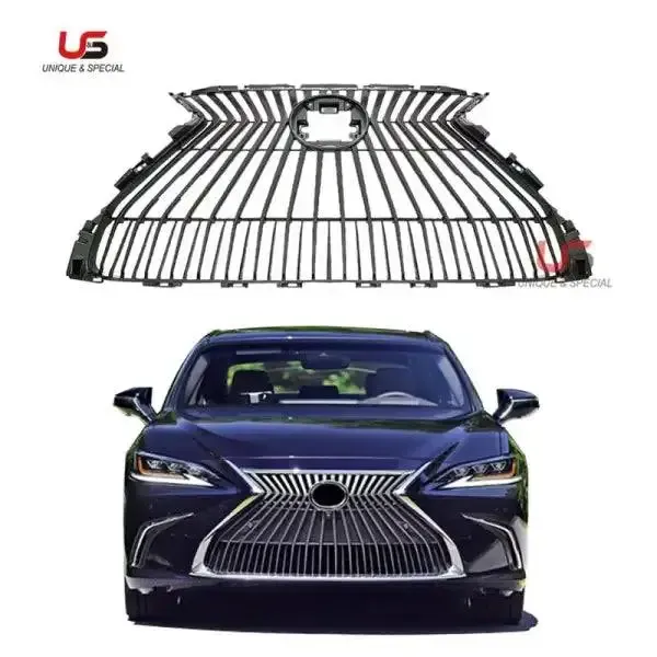 Upper Grille Front Bumper Grille OEM 53101-33670 Compatible With 2018 2019 2020 Lexus ES250 ES300 ES350