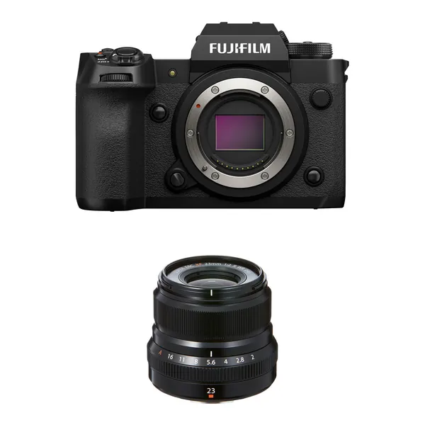 FUJIFILM X-H2 Mirrorless Camera with 23mm f/2 Lens Kit