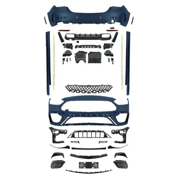 Front Rear Bumper Side Skirt Diffuser Exhaust Tip Upgrade Convert To Amg Amg C63 Bumper Bodykit W206-010 CC-9552 Compatible With Mercedes Benz C Class W206 2022-2025