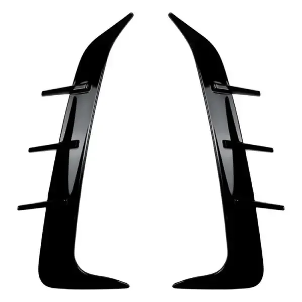 Rear Bumper Lip Splitter Skirts Flag Spoiler Zst-434 Gb Glossy Black CC-4088 Compatible With BMW X6 G06 2019-2023