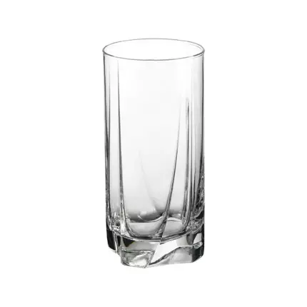 Pasabahce Luna Tumbler Glasses 390cc V Block Antimicrobial Technology 6pcs 42358