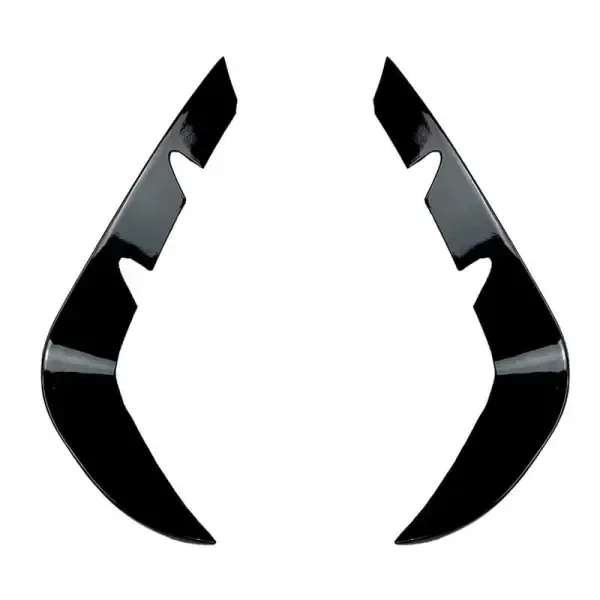 Front Bumper Lip Splitter Skirts Flag Spoiler Zst-073 Gb Glossy Black CC-4373 Compatible With Mercedes Benz Glb X247 2020-2021 Glb35 Glb45 Amg