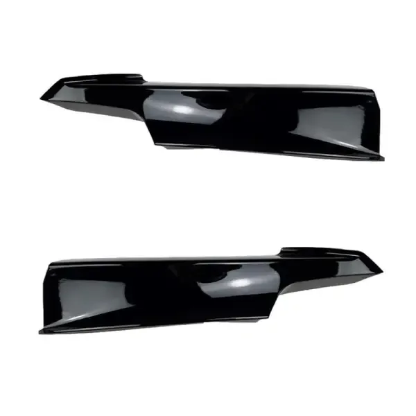 M Tech Front Bumper Lip Splitter Spoiler Flag Skirts Low Zst-322 Gb Glossy Black CC-3993 Compatible With BMW 3 Series F30 2012-2018