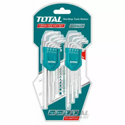 Total Hex Key and Torx Key Set 18pcs THT106KT0181