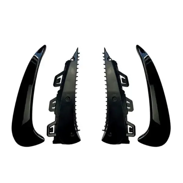 Amg Rear Bumper Lip Splitter Skirts Flag Spoiler Zst-201 Gb Glossy Black CC-4351 Compatible With Mercedes Gla W247 H247 2020-2024