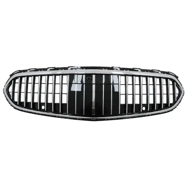 Front Bumper Show Grill Maybach Style Silver CC-3139 Compatible With Mercedes C Class W206 2022+