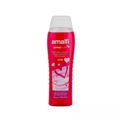 Amalfi Bath & Shower Gel Love Foaming & Moisturising 750ml 4357