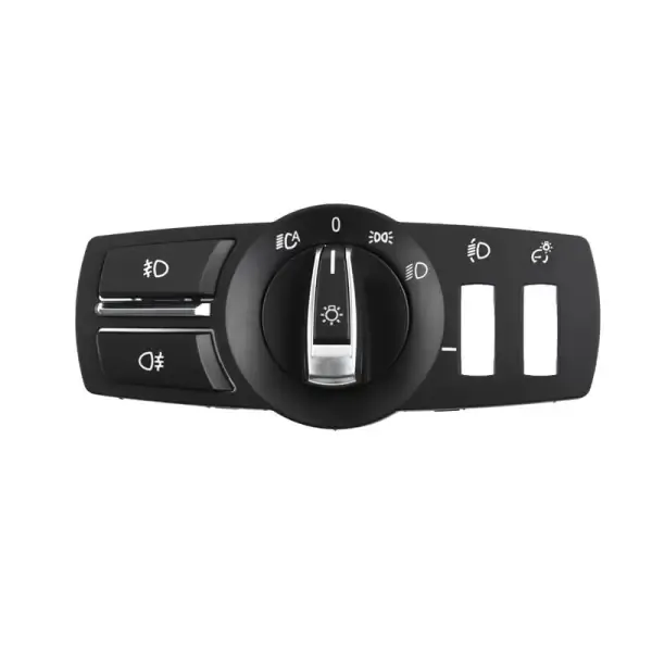 Headlight Knob Set C CC-703 Compatible With BMW 5 Series F10 2010-2017, 7 Series F02 2009-2016, X3 F25 2011-2017