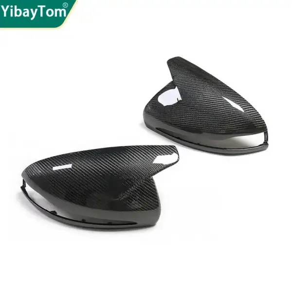 Sport Style Real Carbon Fiber Mirror Cover Cap Compatible With Mercedes-Benz C CLASS W205, E CLASS W213, GLC X253, S CLASS W222, CLS CLASS W238