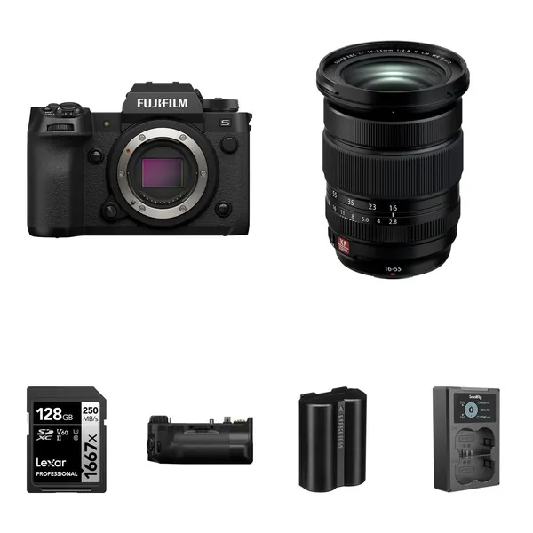 FUJIFILM X-H2S Mirrorless Camera with 16-55mm f/2.8 Lens and Performance Kit