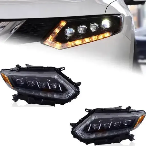 LED Headlight DRL Hid Option Beam Compatible With Nissan X-Trail 2014