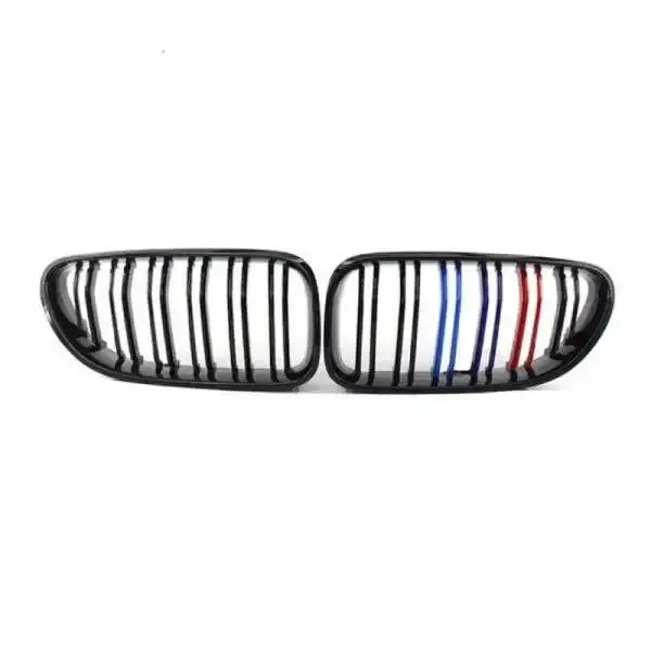Front Bumper Grill Tri Color CC-1584 Compatible With Bmw 6 Series F12 2011-2018