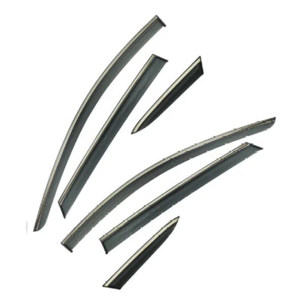 Rain Shine Side Window Wind Deflectors Rain Sun Guard Door Visor Doorvisor Deflector Visor Shades Ventvisor Strip CC-7642 Compatible With Byd Atto 2022+