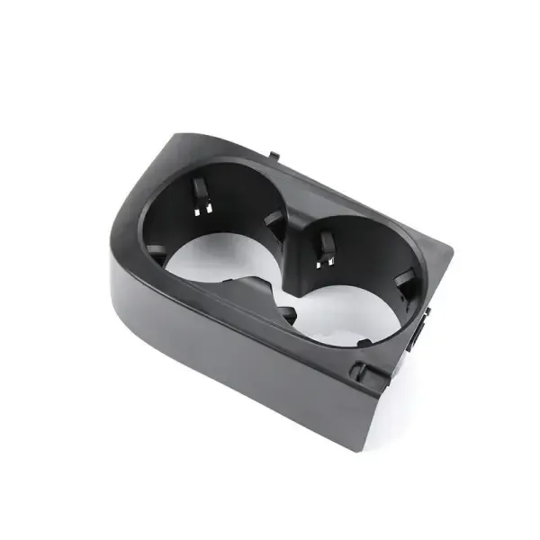 Front Center Console Water Drink Cup Holder Insert Frame Black 2068107801 CC-5716 Compatible With Mercedes Benz C Class W206 2022-2024