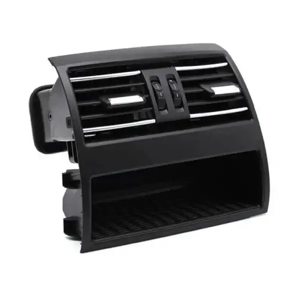 Ac Air Vent Grill Trim Frame Cover Black With Chrome Full Assembly Rear 64229172167 CC-313 Compatible With Bmw 5 Series F10 F18 F90 2010-2017
