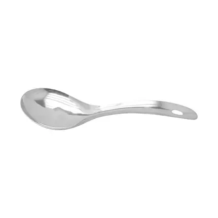 Topaz Serving Spoon Soup Silver Stainless Steel Soup & Curry Server Food Grade Mirror Polished 0004