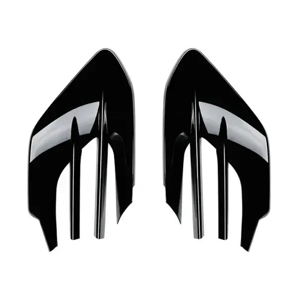 Front Bumper Fog Lamp Light Grill Cover Splitter Lip Skirts Flag Zst-592 Gb Glossy Black CC-4410 Compatible With Mercedes Gle Class W167 C167 2024+ Gle450 Gle53 Amg