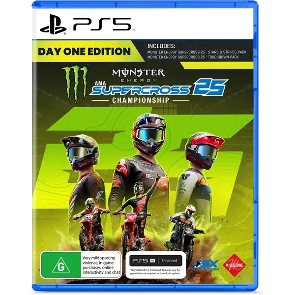 Monster Energy Supercross 25 - The Official Videogame Day One Edition PS5 Game