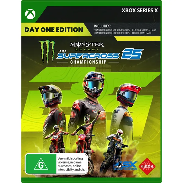 Monster Energy Supercross 25 - The Official Videogame Day One Edition Xbox Series X Game