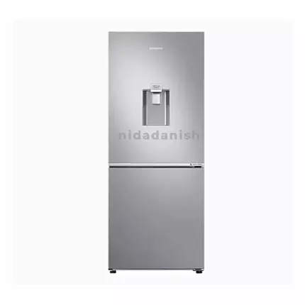 Samsung Refrigerator 284L with Flat Design, Double Door, Bottom Mount, Optimal Fresh Zone, Silver RB37N4160/RB30N4160