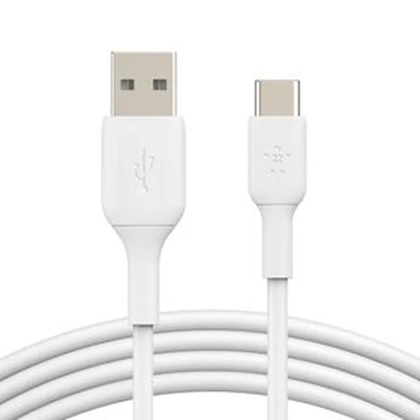 Belkin BoostCharge USB-A to USB-C Cable 15W (2m / 6.6ft, White)
