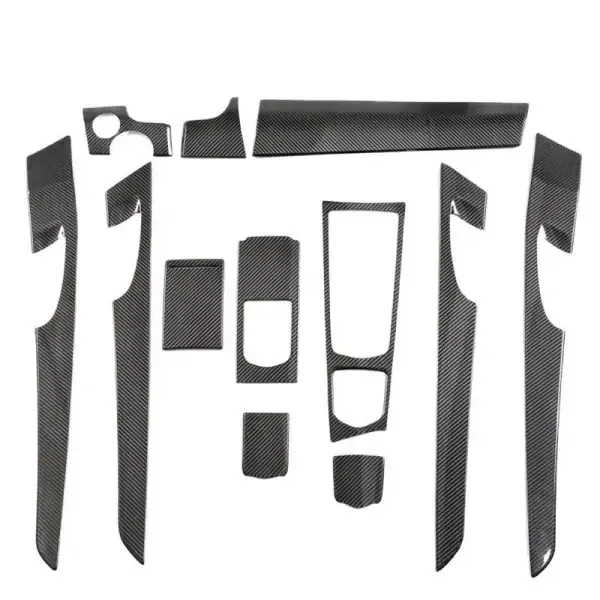 Interior Dashboard Panel Trims Paste Stick Type Real Carbon Fiber For Lhd Car CC-5873 Compatible With Porsche Panamera 971.1 2017-2020