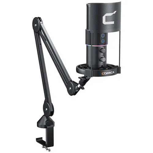 Comica Audio STA-U2A RGB USB Condenser Microphone Kit (Black)