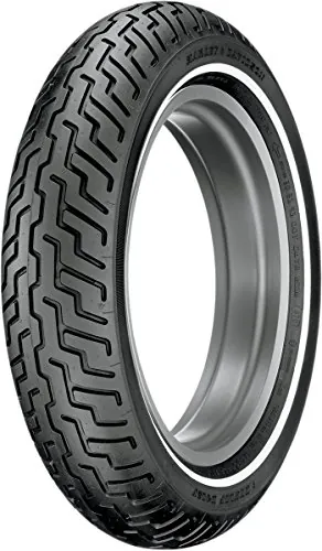 Dunlop Harley-Davidson D402 Front Motorcycle Tire MT90B-16 (72H) Slim White Wall - Fits: Harley-Davidson CVO Dyna Fat Bob FXDFSE 2009-2010