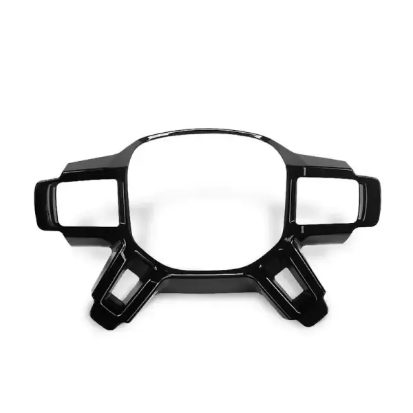 Steering Wheel Frame Cover Trim Black Replace Style CC-5362 Compatible With Land Range Rover Defender 90 110 2020-2024