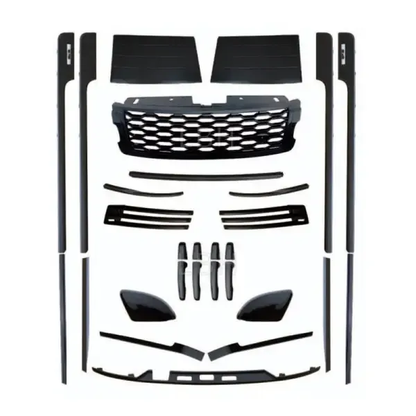 Upgrade Facelift Surround Bodykit Side Skirts Grill Lip CC-5846 Compatible With Range Land Rover Vogue L405 2018-2022