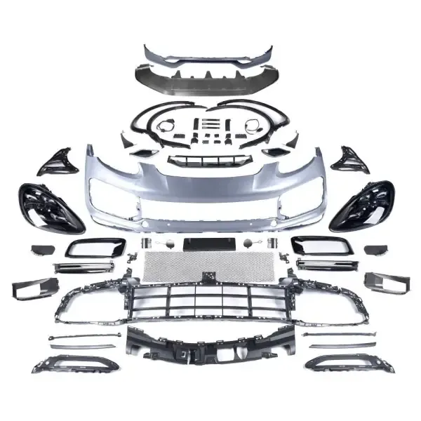 Upgrade Facelift Bodykit To 2018 9yo Turbo For 2015-2017 Car Front CC-5174 Compatible With Porsche Cayenne 2015-2017 958.2