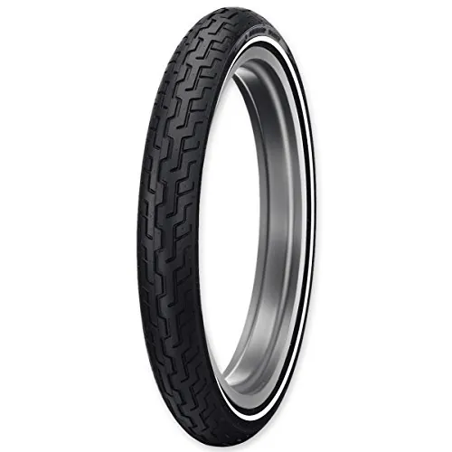 Dunlop Harley Davidson D402 Whitewall Front Tire (Medium Whitewall / MH90-21)