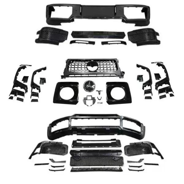 Upgrade Facelift Convert To G63 G55 G500 Brabus Bbs Bodykit Bumper CC-7258 Compatible With Mercedes Benz G Class G Wagon W464 2019-2024