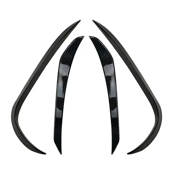 Front Bumper Lip Splitter Skirts Flag Spoiler Zst-258 Cf Carbon Fiber Look CC-4368 Compatible With Mercedes Benz Glb X247 2020-2021