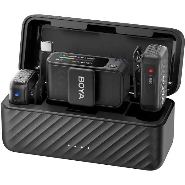 BOYA BOYAMIC 2 AI-Powered 2-Person Wireless Microphone System for Cameras and Mobile Devices (2.4 GHz)