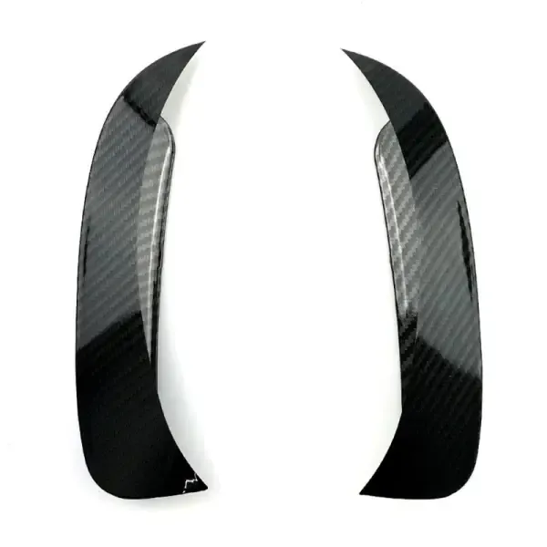 Rear Bumper Lip Splitter Skirts Flag Spoiler Zst-096 Cf Carbon Fiber Look CC-4342 Compatible With Mercedes Gla W156 X156 2014-2019 Amg