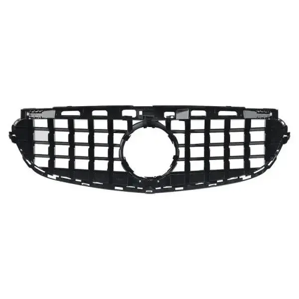 Front Bumper Show Grill Gtr Black Lci CC-1734 Compatible With Mercedes Benz E Class W212 2013-2016