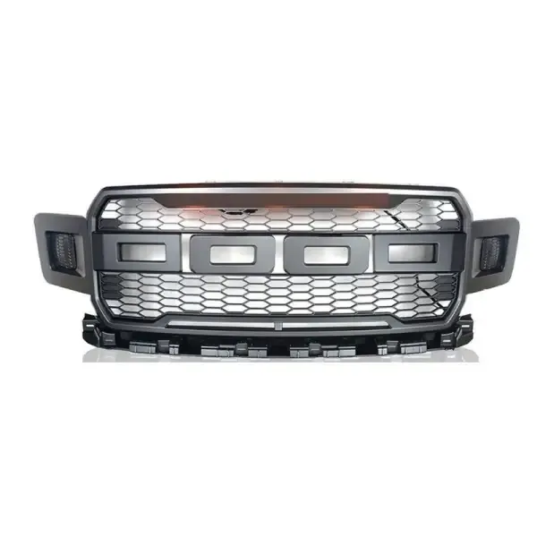 Front Bumper Show Grill Gray Usa CC-3164 Compatible With Ford Raptor F150 2018-2020