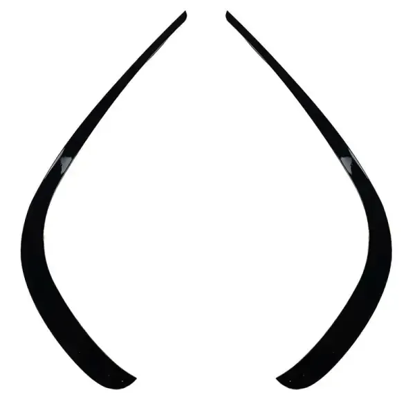 Amg Front Bumper Lip Splitter Skirts Flag Spoiler Zst-253 Gb Glossy Black CC-4315 Compatible With Mercedes E Class Coupe W207 C207 Lci 2013-2016