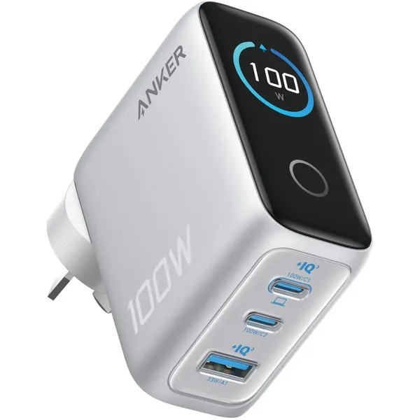 Anker 100W GaN Wall Charger (Silver)