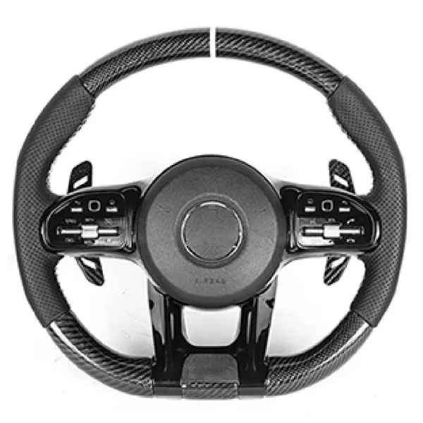 Upgraded Custom Amg Brabus Maybach Full Steering Wheel Style 3bcb40 CC-8132 Compatible With Mercedes A B C E S G V M Class Ml Gl Gla Glb Glc Gle Gls Slk G55 G63 G Wagon Eqs