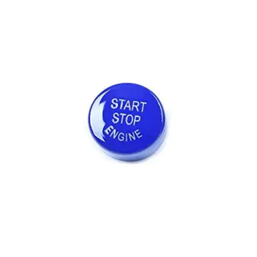 Start Stop Button Suitable With Car Without Auto Off Button Blue CC-588 Compatible With BMW 5 Series F10 2010-2012, 7 Series F02 2009-2013