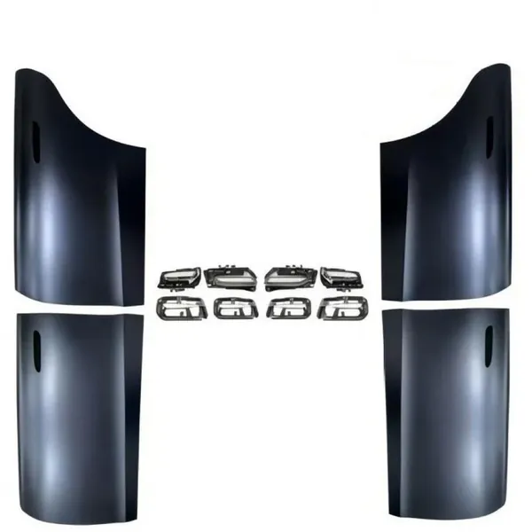 Upgrade Facelift Convert To 2024 Lci Maybach Bodykit Pop Up Door Panel With Handle Oem Style 1:1 CC-8554 Compatible With Mercedes Benz S Class W221 2006-2014
