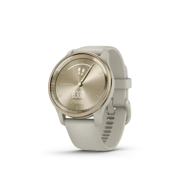 Garmin Vívomove Trend - Cream Gold Stainless Steel Bezel + French Grey Case